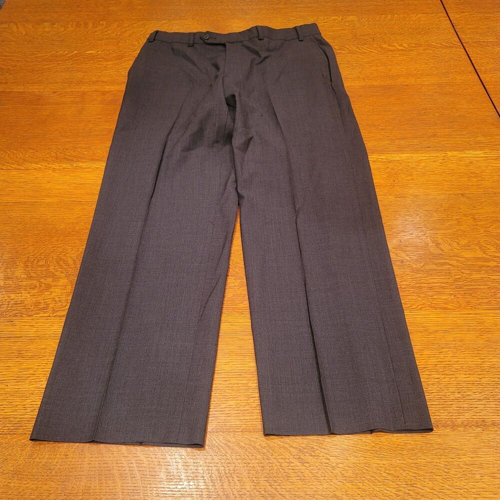 Brooks Brothers Wool Stretch Pants 34x29 Gray